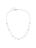 The Diamond Store lab emerald and diamond necklace set - British product