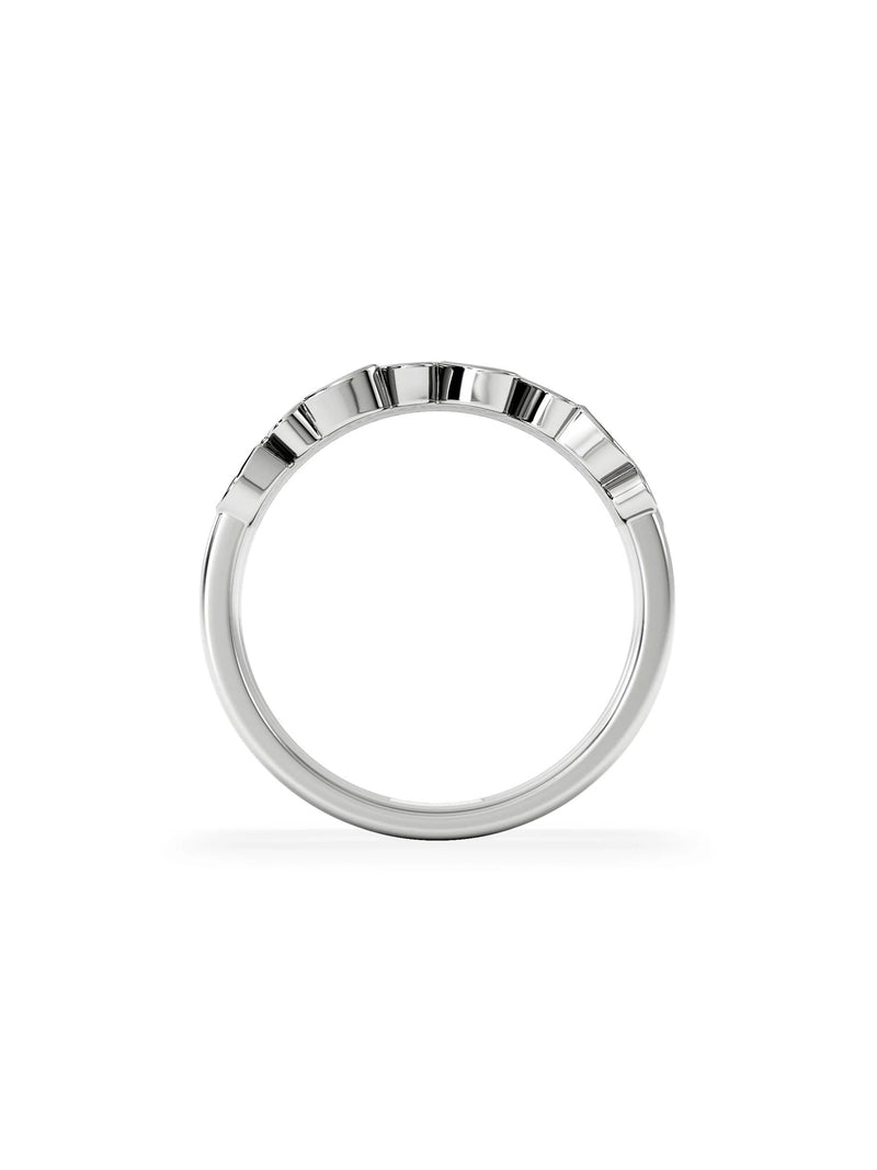 The Diamond Store heart stacking ring 0.20ct lab diamond, imported from the UK