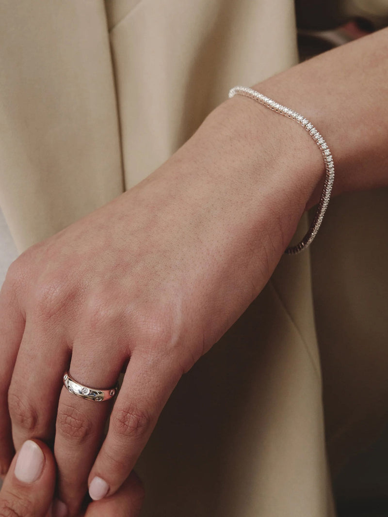 The Diamond Store heart stacking ring 0.20ct lab diamond, imported from the UK