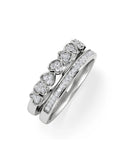 The Diamond Store heart stacking ring 0.20ct lab diamond, imported from the UK