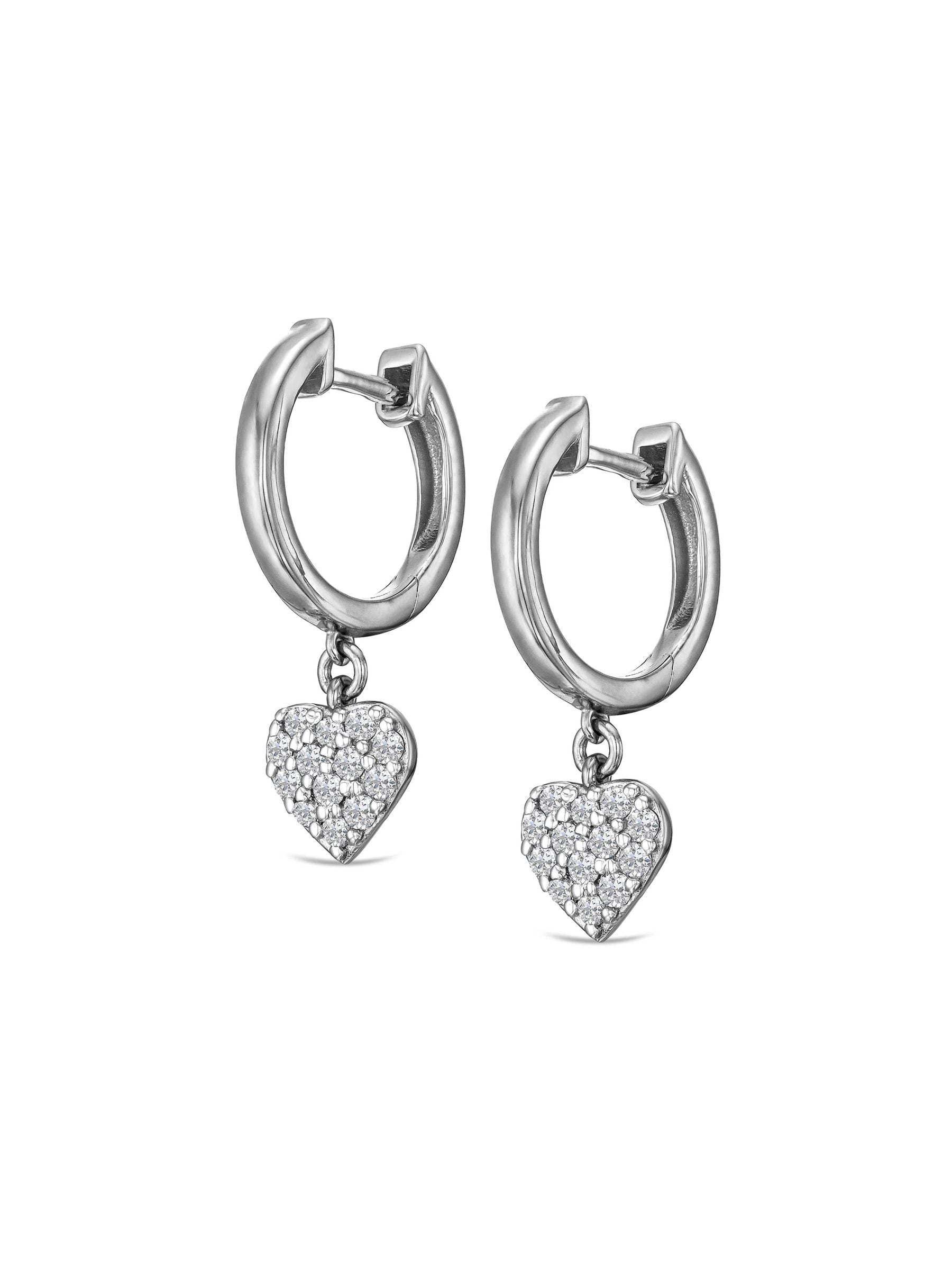 The Diamond Store lab diamond huggie earrings 0.29ct (British brand)