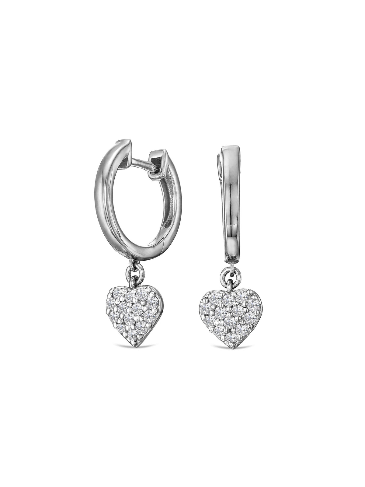 The Diamond Store lab diamond huggie earrings 0.29ct (British brand)