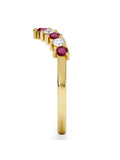 The Diamond Store ruby lab diamond wishbone ring, imported from the UK