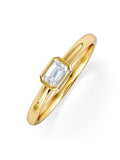 The Diamond Store 0.25ct emerald cut lab diamond ring, imported from the UK
