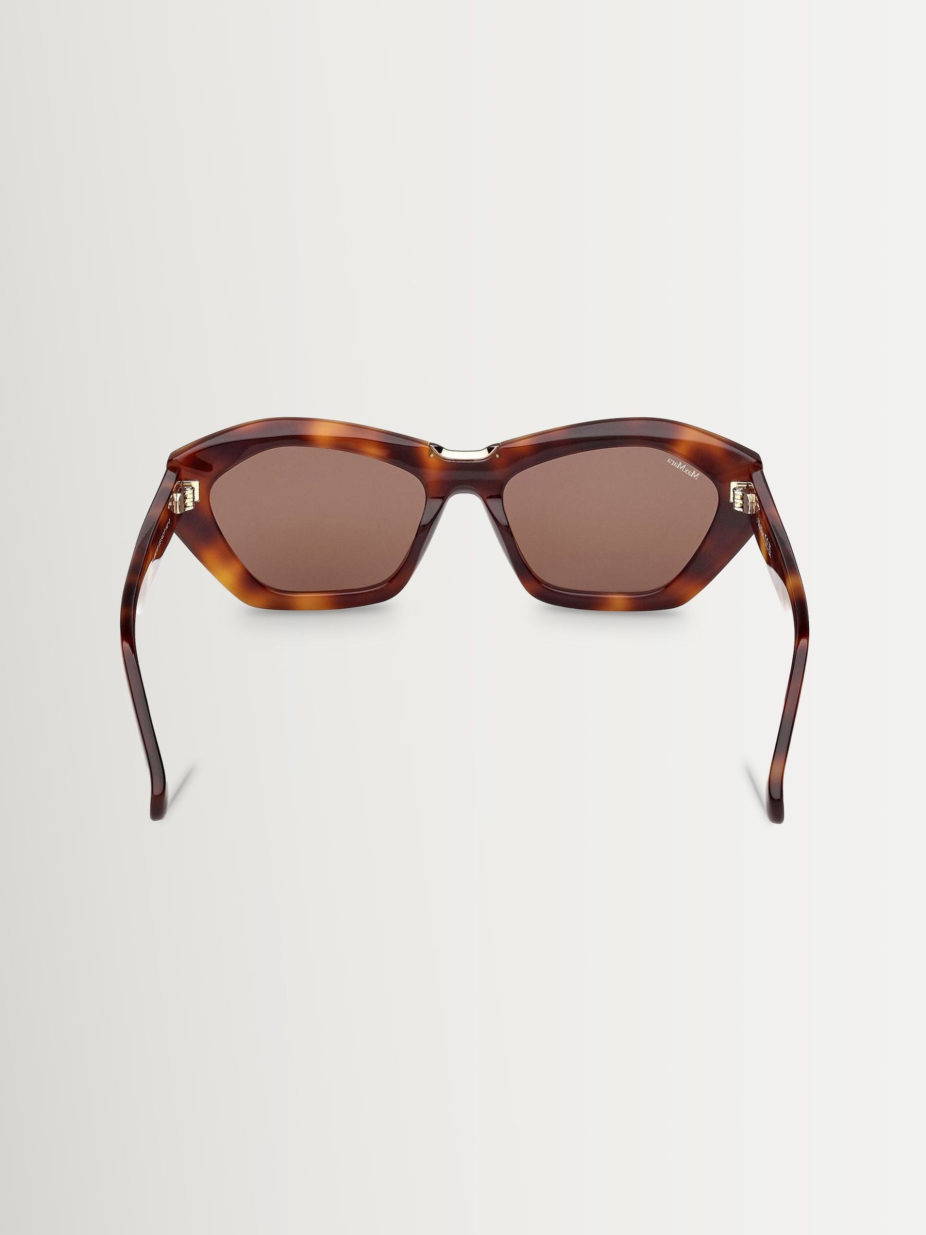 Max Mara brown acetate sunglasses with Maxim detail - British product