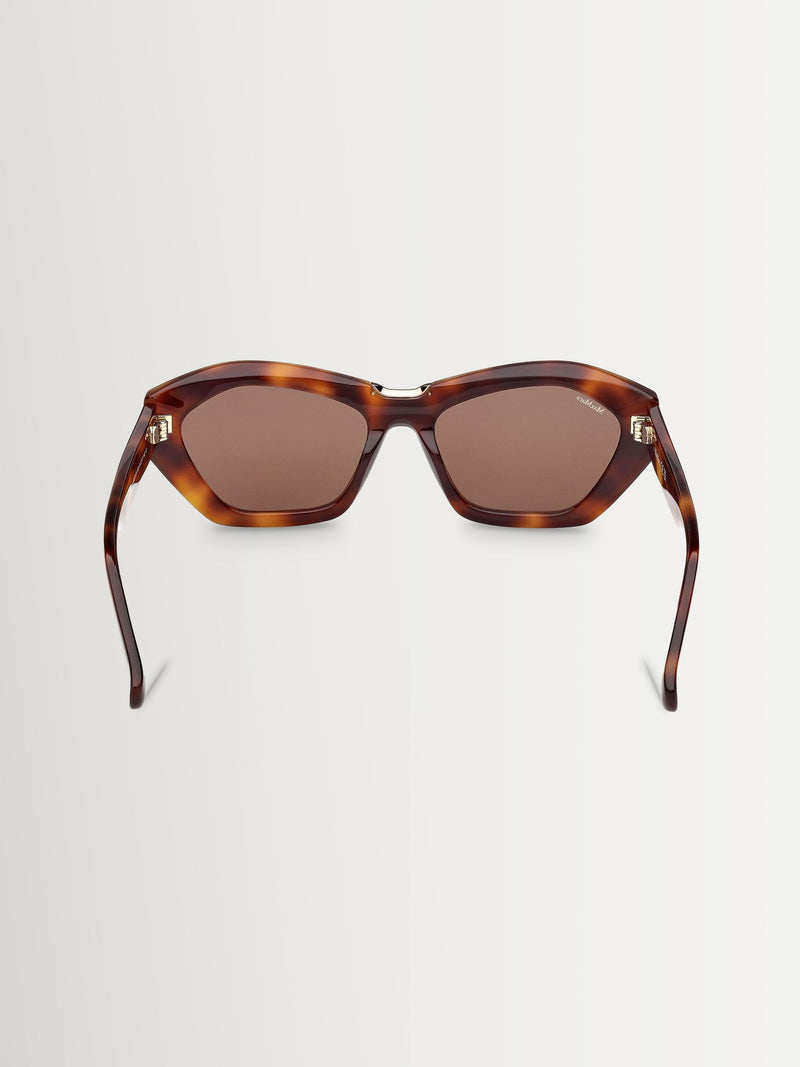 Max Mara brown acetate sunglasses with Maxim detail - British product