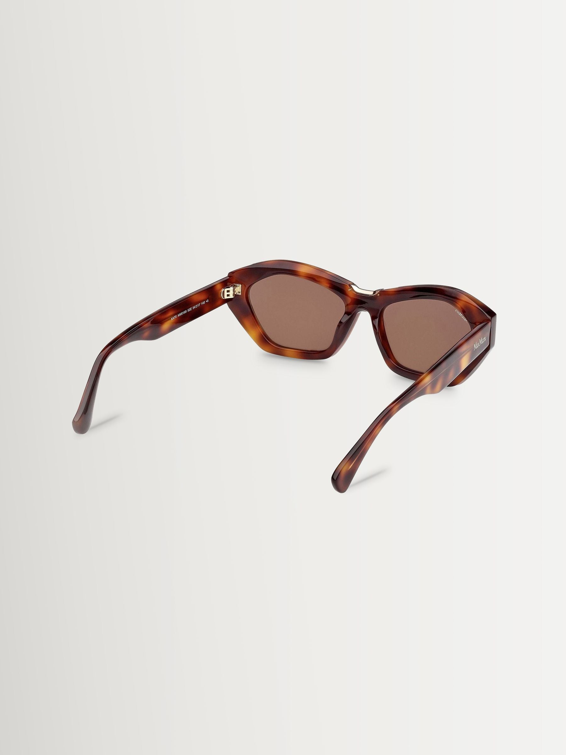 Max Mara brown acetate sunglasses with Maxim detail - British product