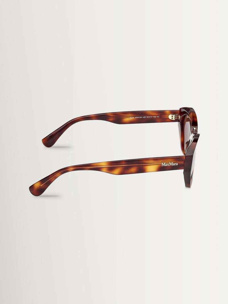 Max Mara brown acetate sunglasses with Maxim detail - British product