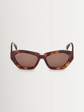 Max Mara brown acetate sunglasses with Maxim detail - British product