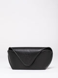 Lakeland Leather black flapover glasses case - British product