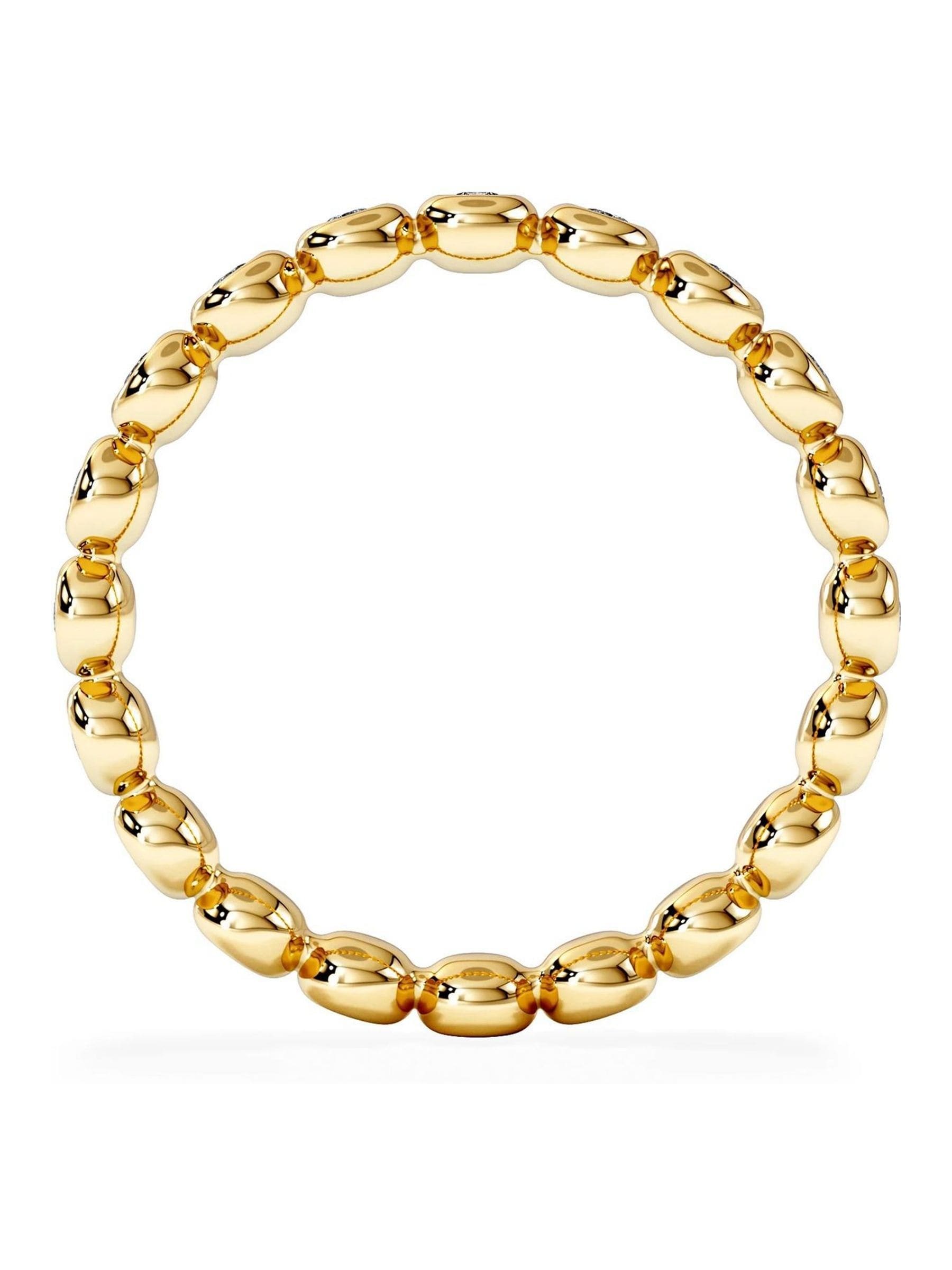 Diamond Store 18k gold vermeil lab diamond eternity ring - British product
