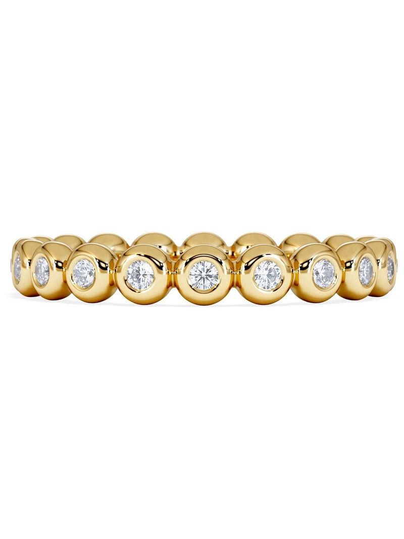 Diamond Store 18k gold vermeil lab diamond eternity ring - British product