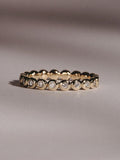 Diamond Store 18k gold vermeil lab diamond eternity ring - British product