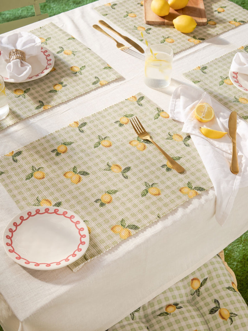 Furn Lemon placemats set of 4, imported from the UK