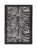 Paoletti zebra printed indoor outdoor rug 120x170cm, UK version