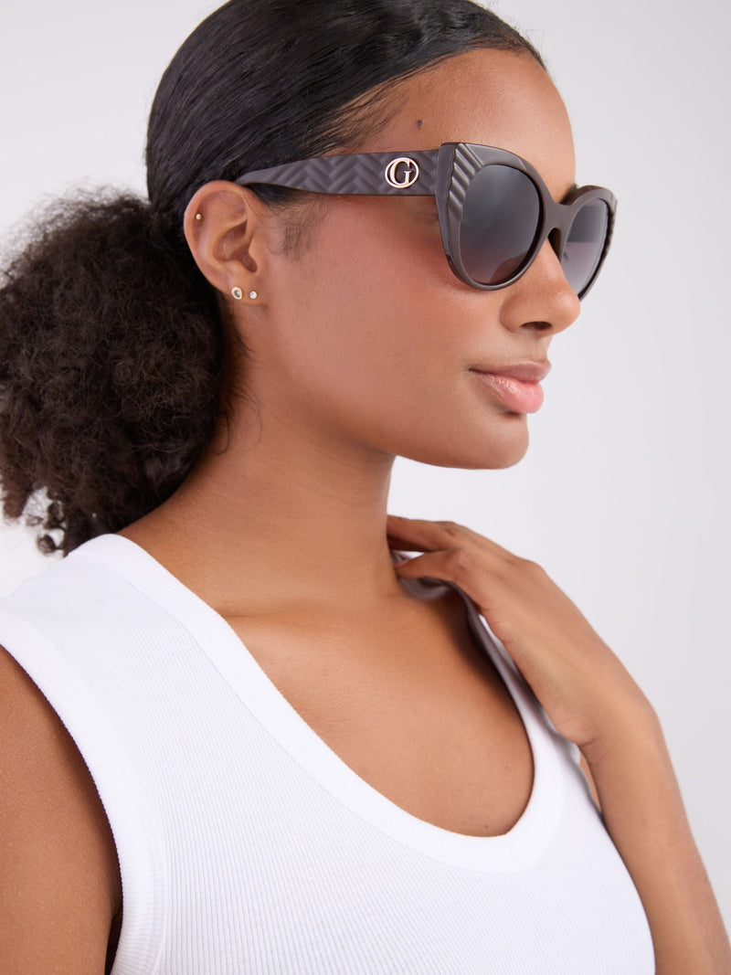Guess brown injected cat eye sunglasses - British product