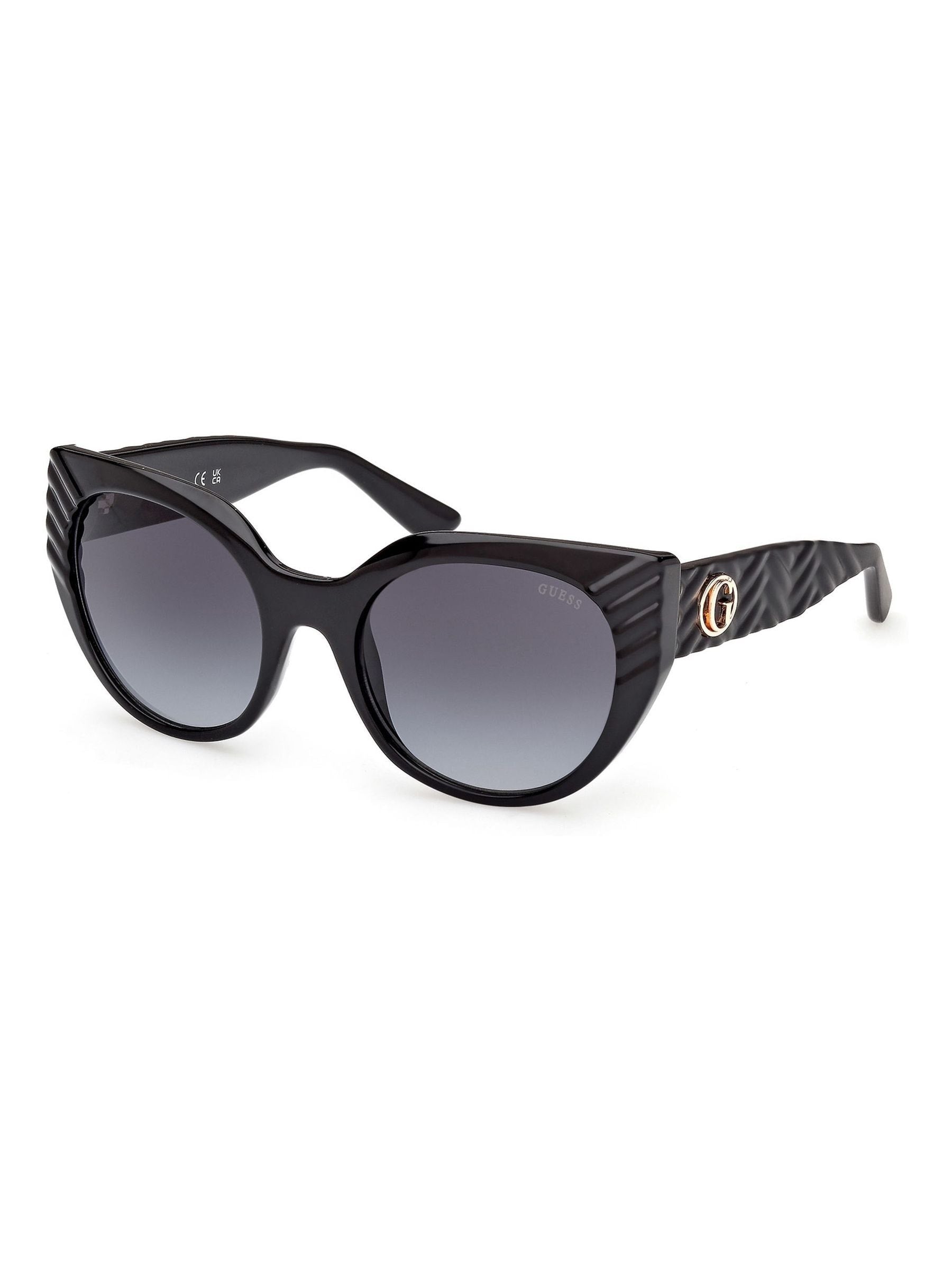 Guess black injected sunglasses oversized cat eye, imported from the UK