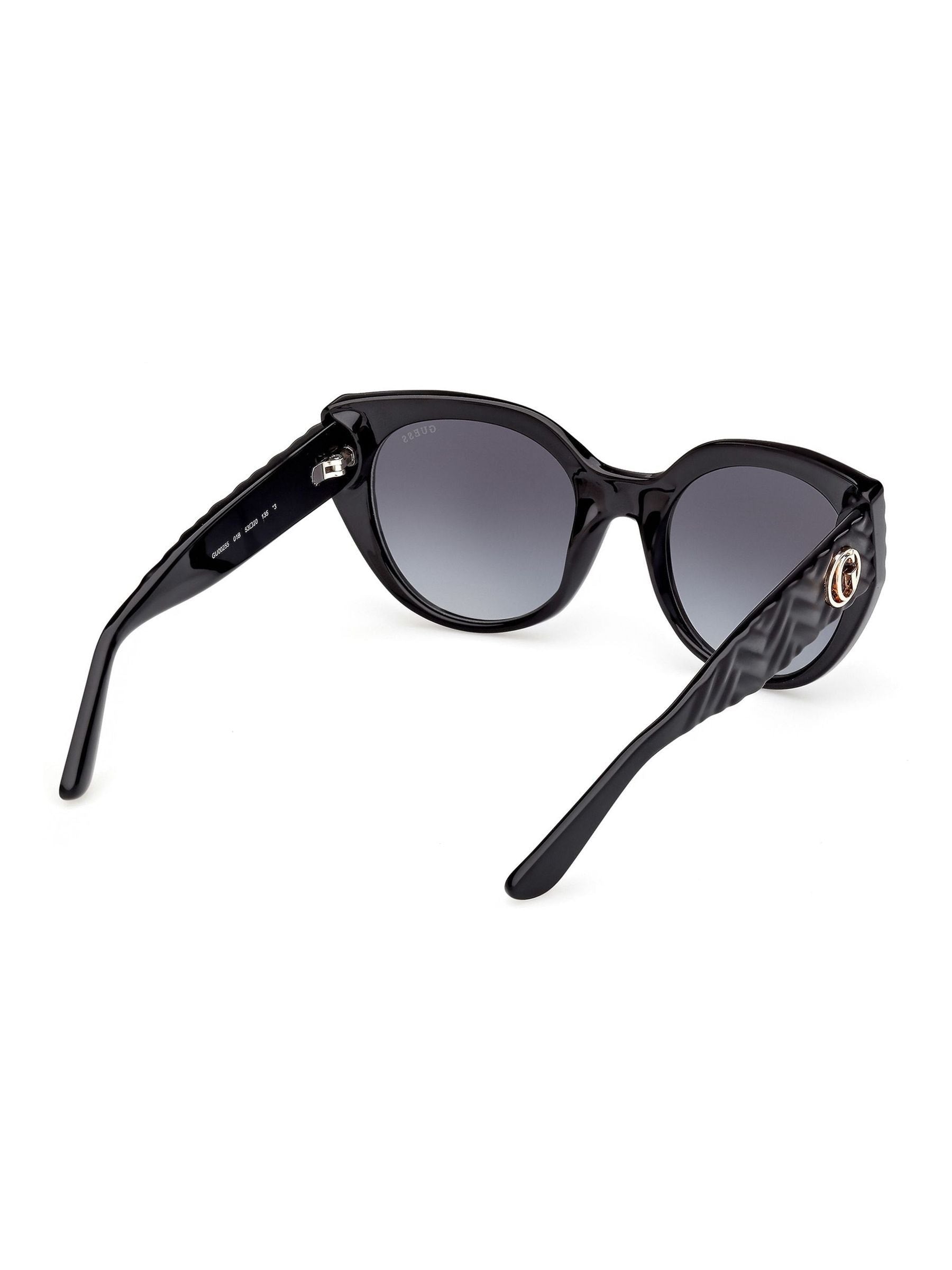 Guess black injected sunglasses oversized cat eye, imported from the UK