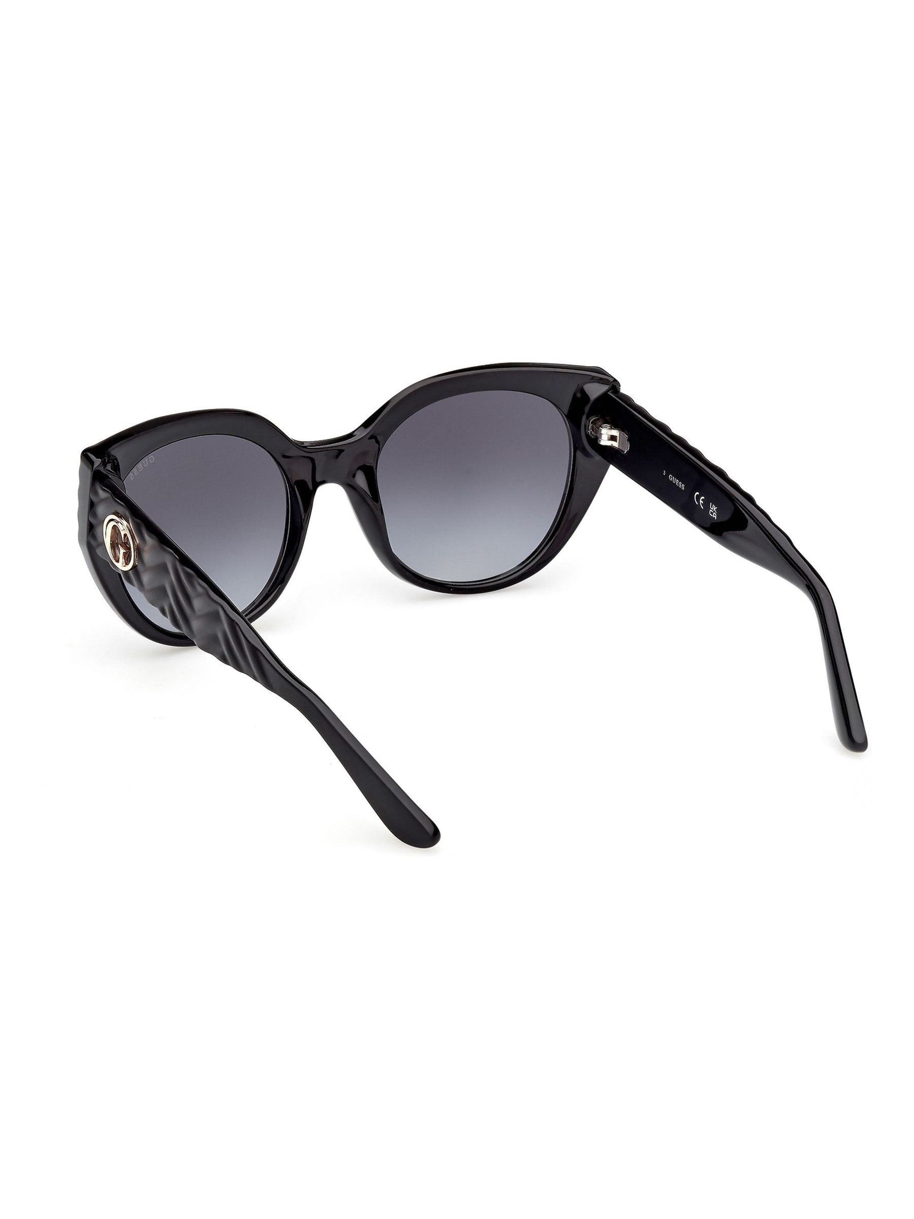 Guess black injected sunglasses oversized cat eye, imported from the UK