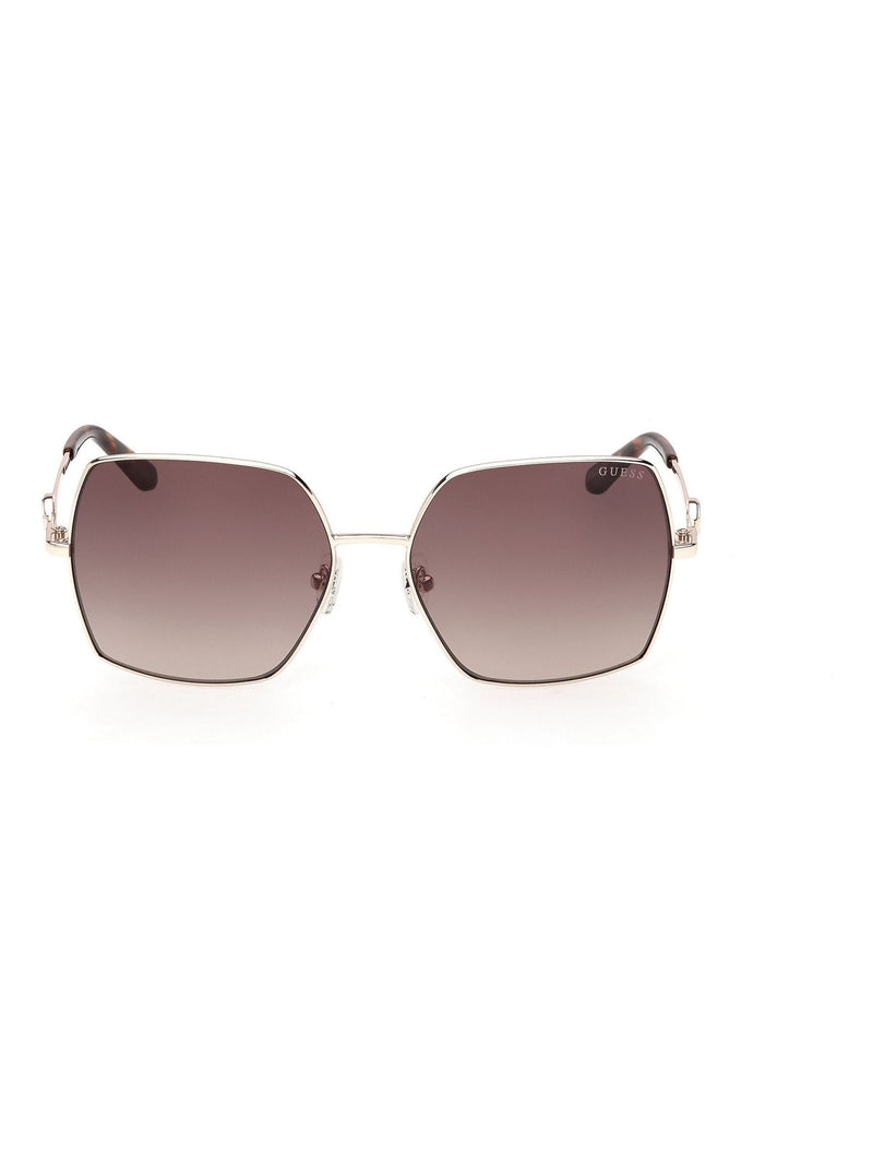 Guess cream metal sunglasses square frame - British product