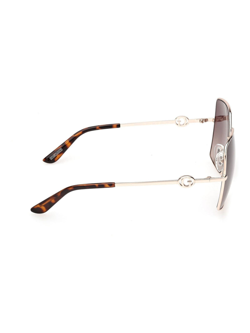 Guess cream metal sunglasses square frame - British product
