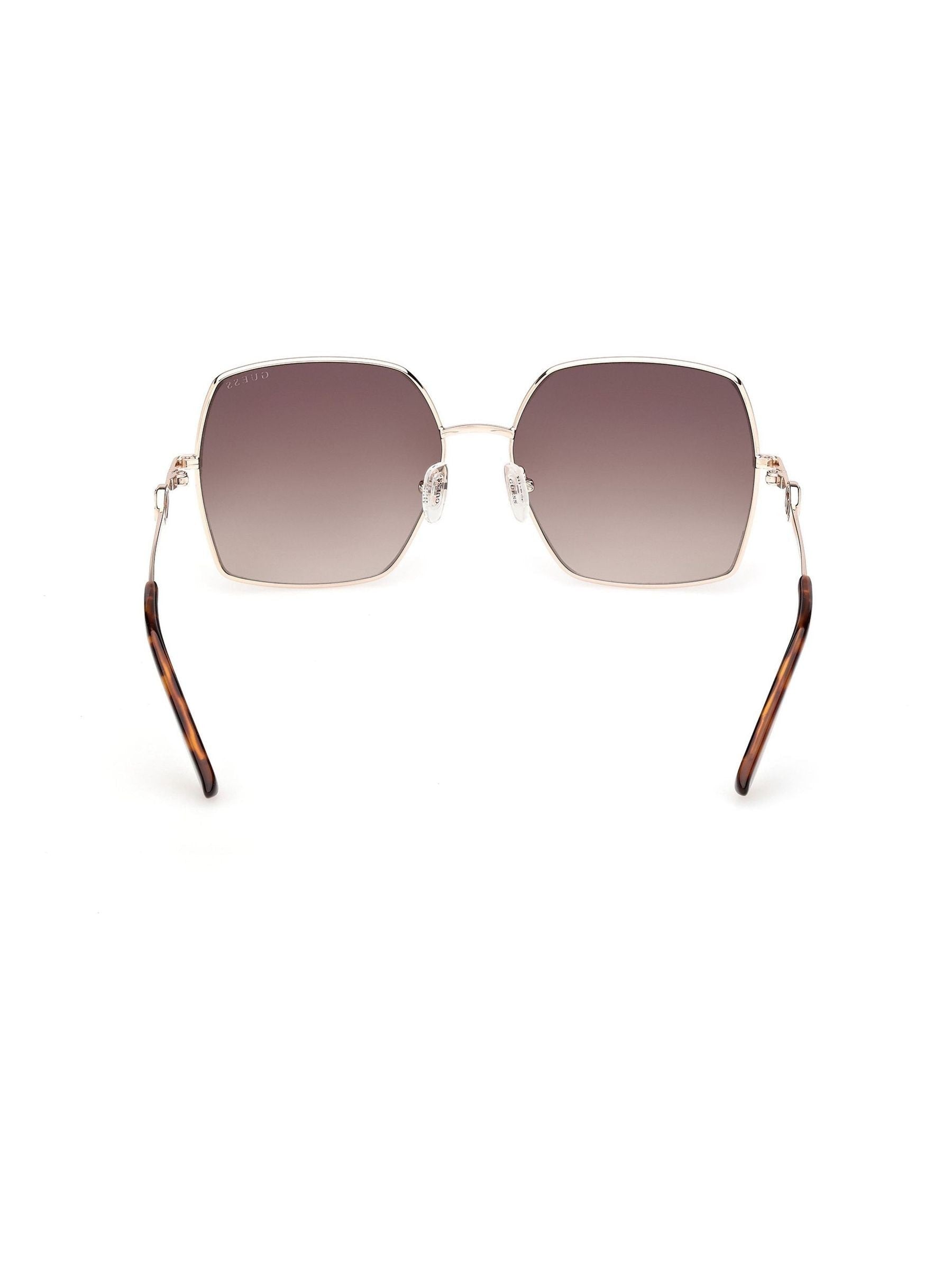 Guess cream metal sunglasses square frame - British product