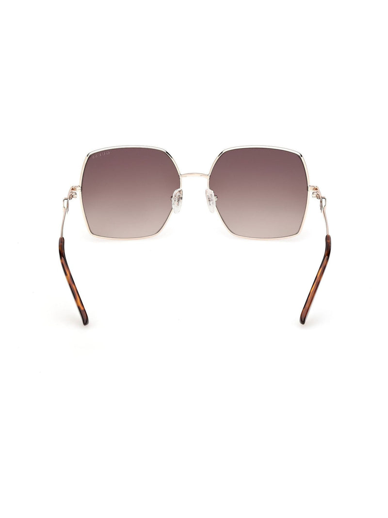 Guess cream metal sunglasses square frame - British product