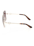 Guess cream metal sunglasses square frame - British product