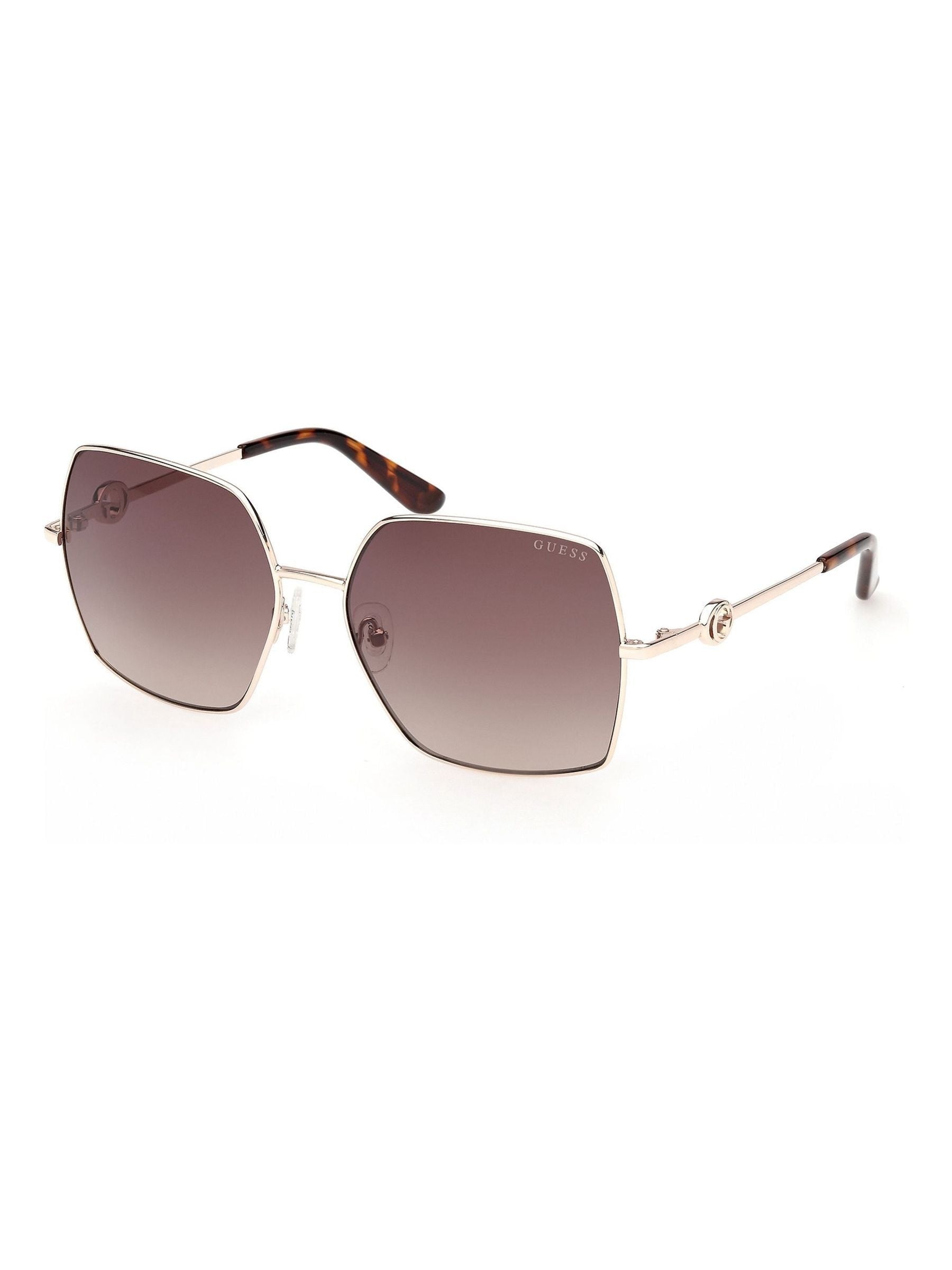 Guess cream metal sunglasses square frame - British product