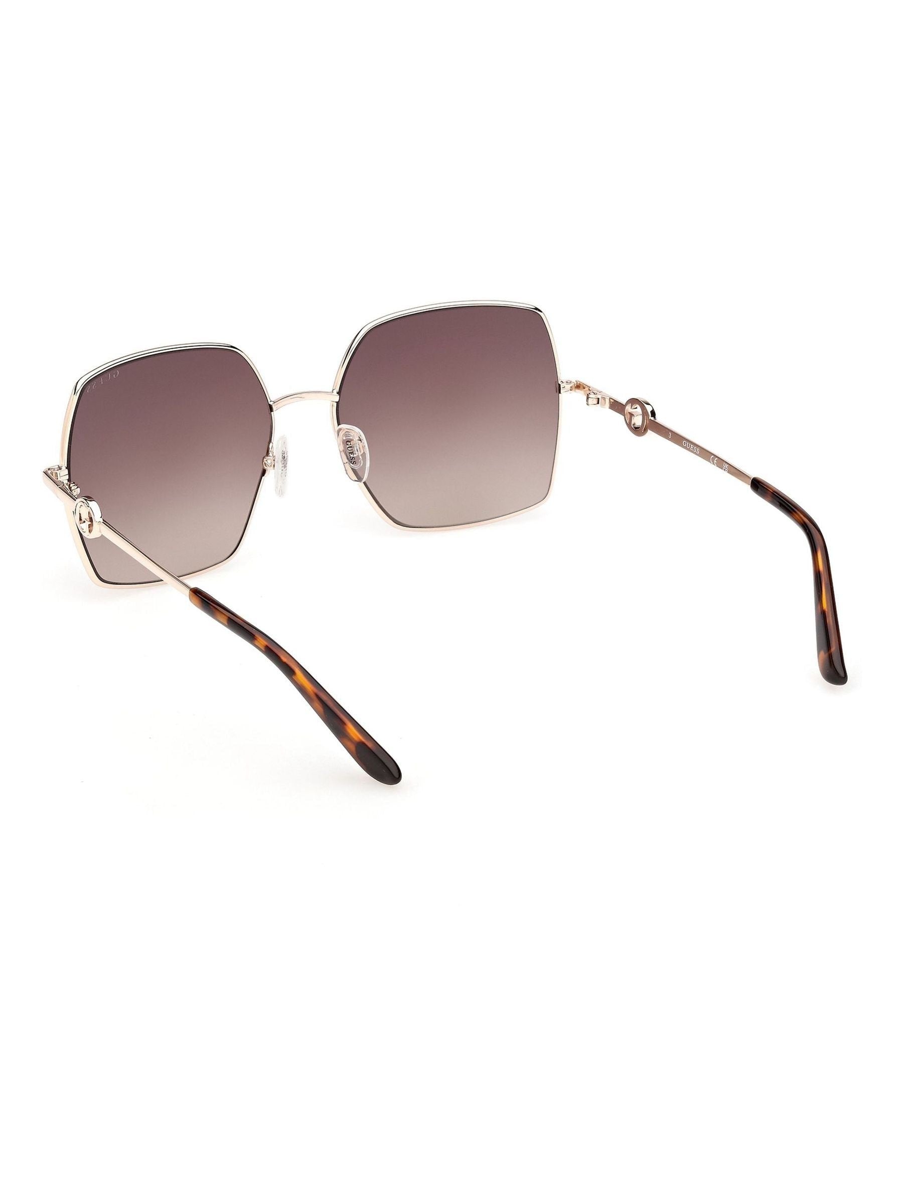 Guess cream metal sunglasses square frame - British product