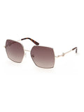 Guess cream metal sunglasses square frame - British product