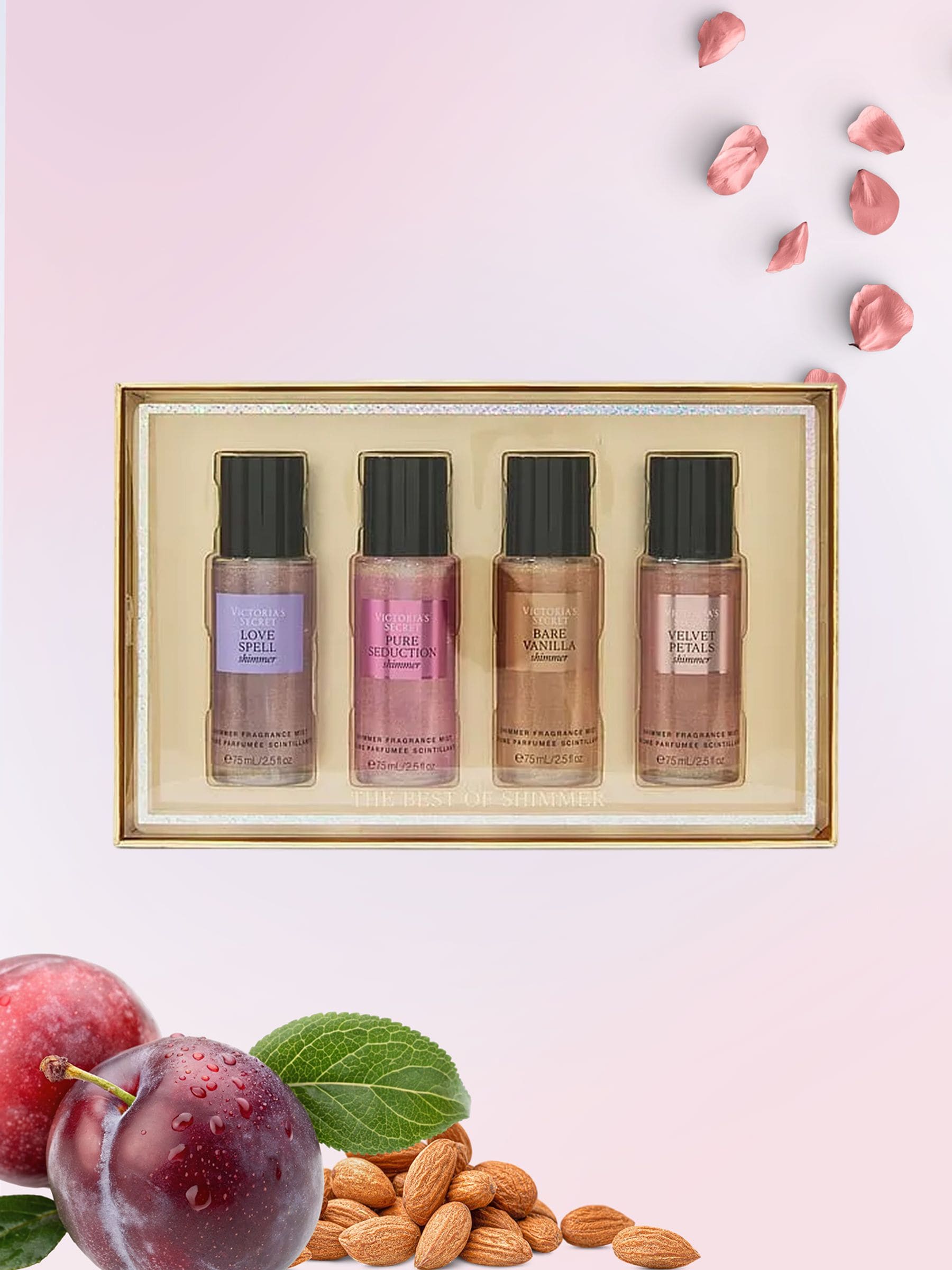 Victoria's Secret shimmer gift set 4x75ml, imported from the UK