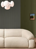 MADE.COM Mint Chocolate Kyria Stripe wallpaper sample A4 (British brand)