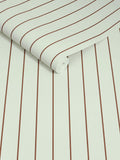 MADE.COM Mint Chocolate Kyria Stripe wallpaper sample A4 (British brand)