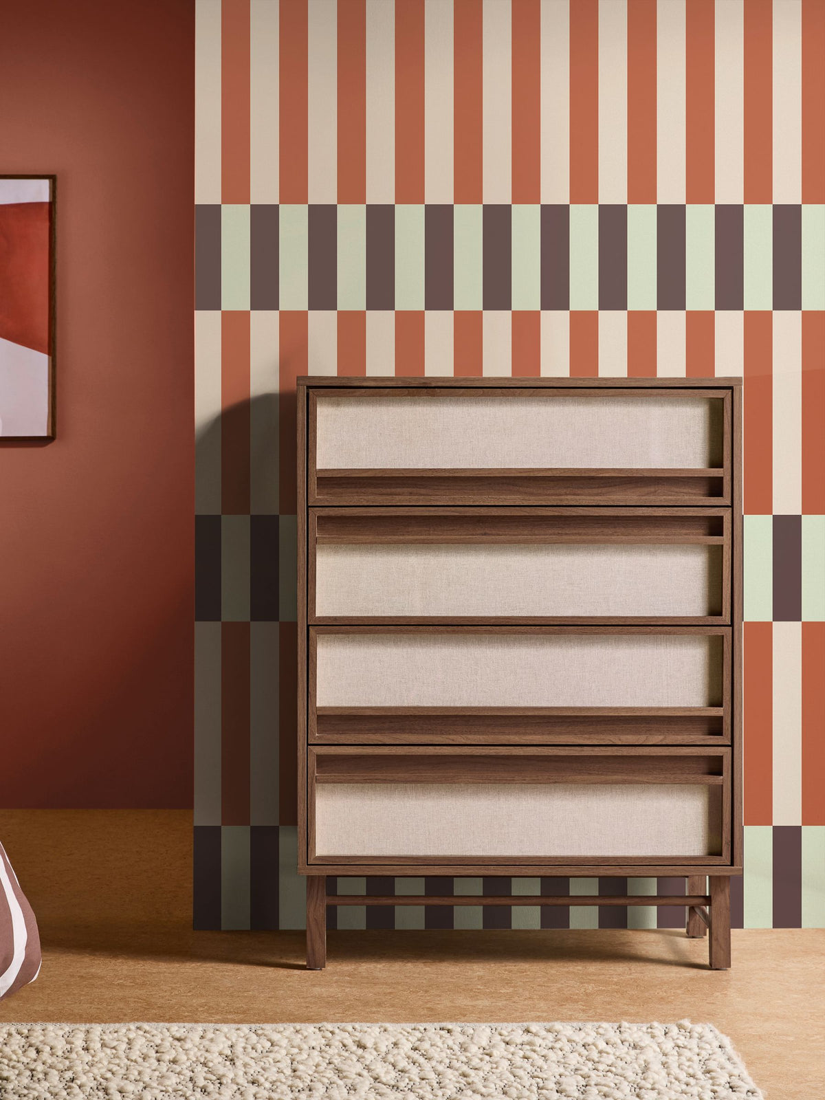 MADE.COM Terri Ochre Wallpaper Sample A4