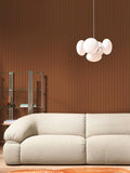 MADE.COM Mint Chocolate Kyria Stripe Wallpaper Sample A4