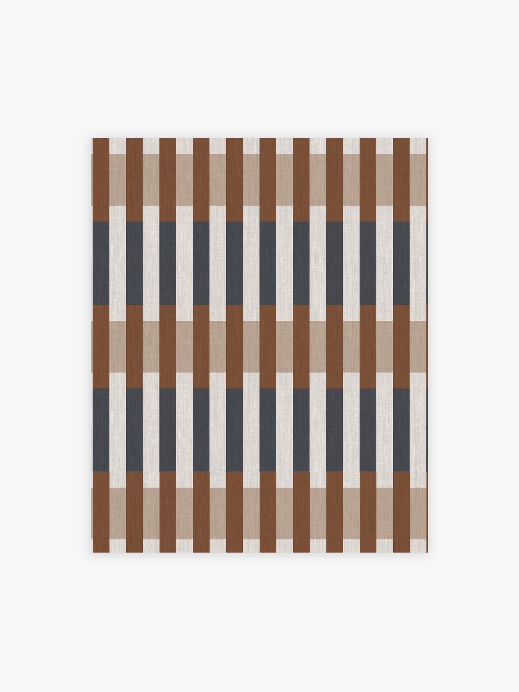 MADE.COM Sirio wallpaper sample Caramel Blue - British product