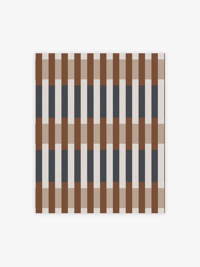 MADE.COM Sirio wallpaper sample Caramel Blue - British product