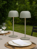 Searchlight 2 Pack Black Outdoor Rechargeable Table Lamp