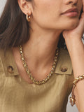 Gold tone chain cord necklace, imported from the UK