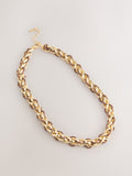Gold tone chain cord necklace, imported from the UK