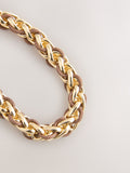 Gold tone chain cord necklace, imported from the UK