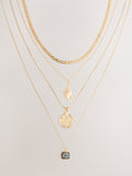 Gold Tone Pendant Heritage 4 Layer Necklace - British product
