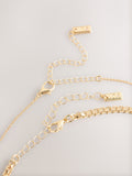 Gold Tone Pendant Heritage 4 Layer Necklace - British product