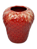 Libra Interiors red berry glaze vase large - British product