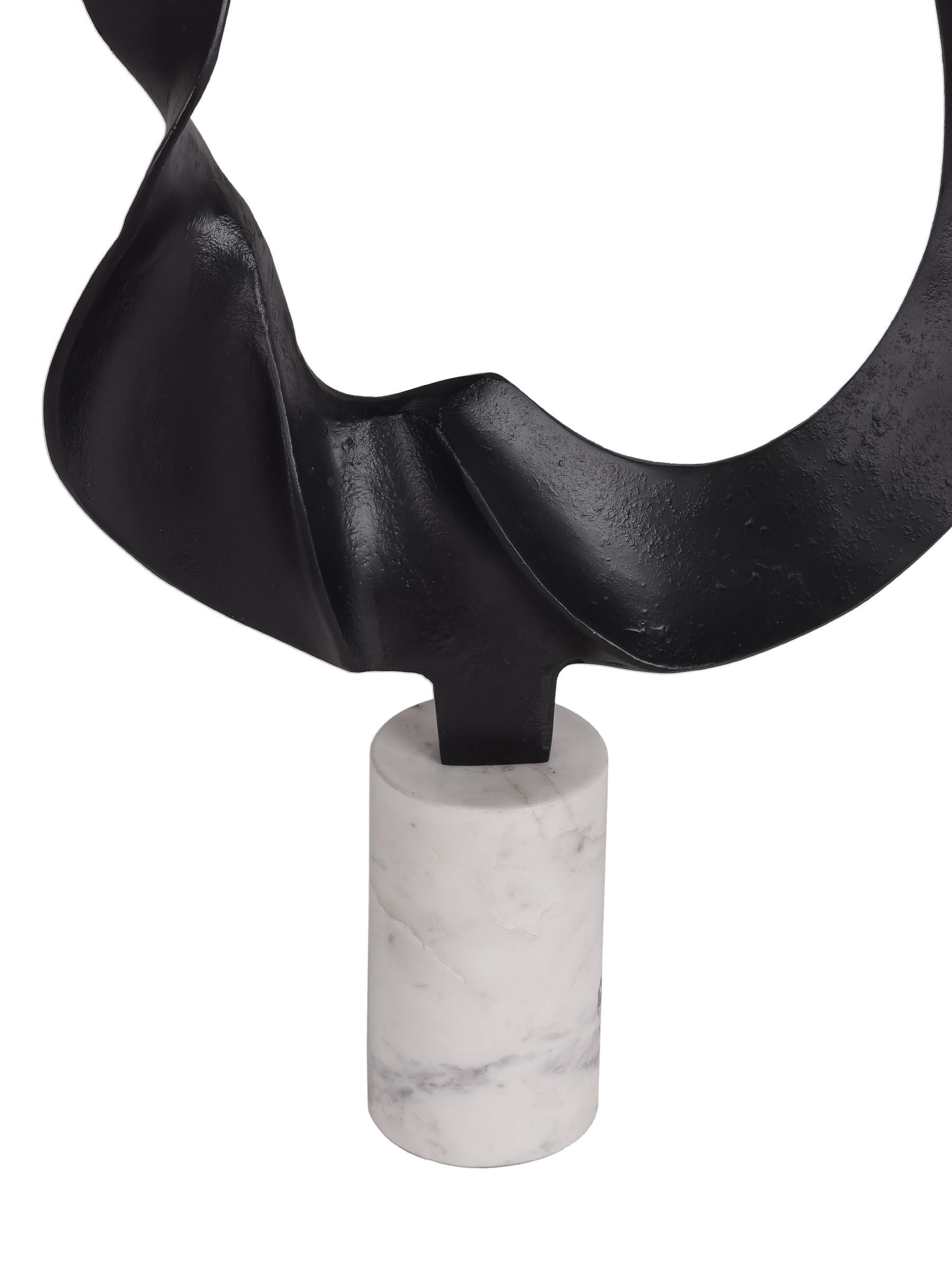Libra Interiors white large Kentford sculpture on marble base UK version