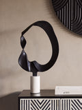 Libra Interiors white large Kentford sculpture on marble base UK version