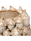 Libra Interiors cream acorn cluster vase decorative - British product