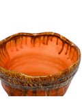 Libra Interiors orange Ibiza reactive glaze large planter, UK version