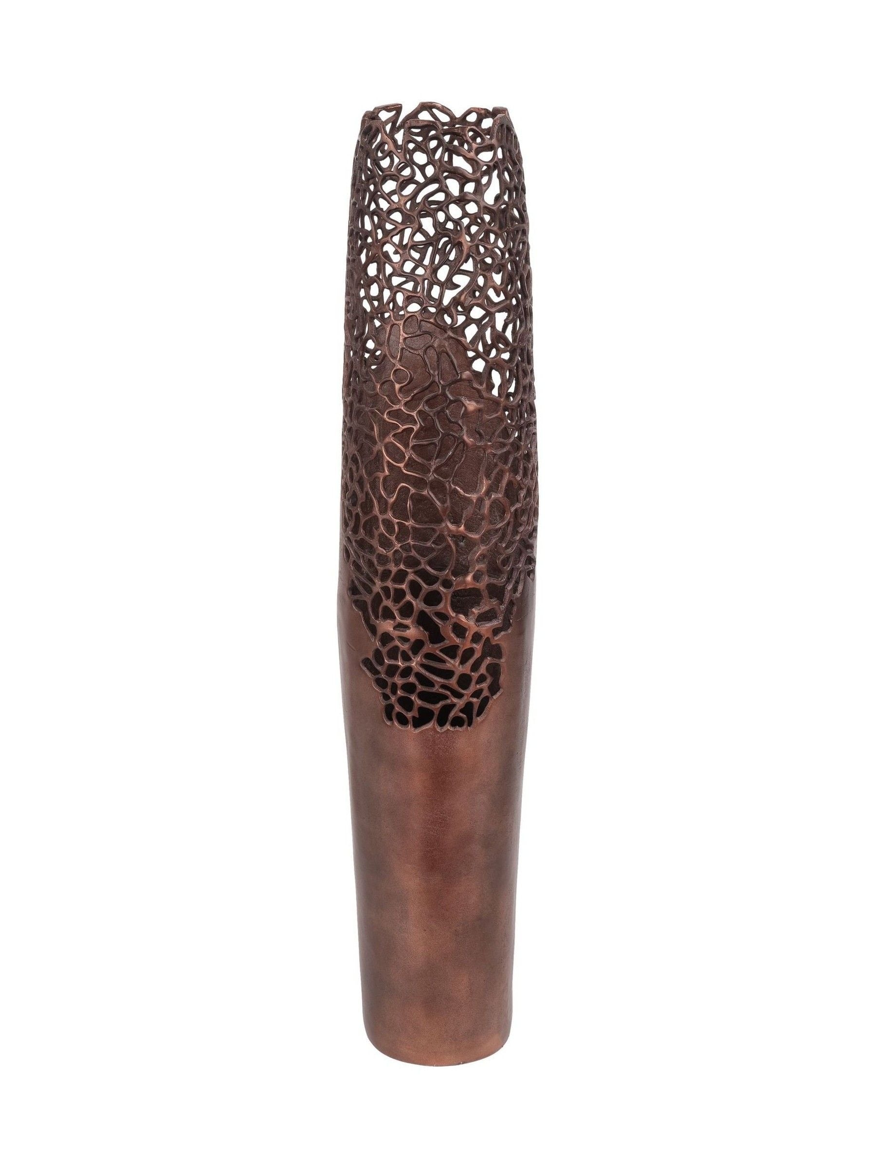 Libra Interiors Apo Coral raw bronze large vase, UK version